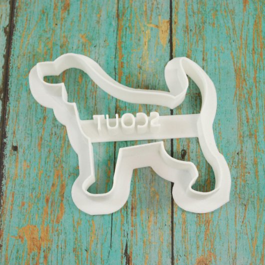 Custom Beagle Dog Treat Cookie Cutter (Front)
