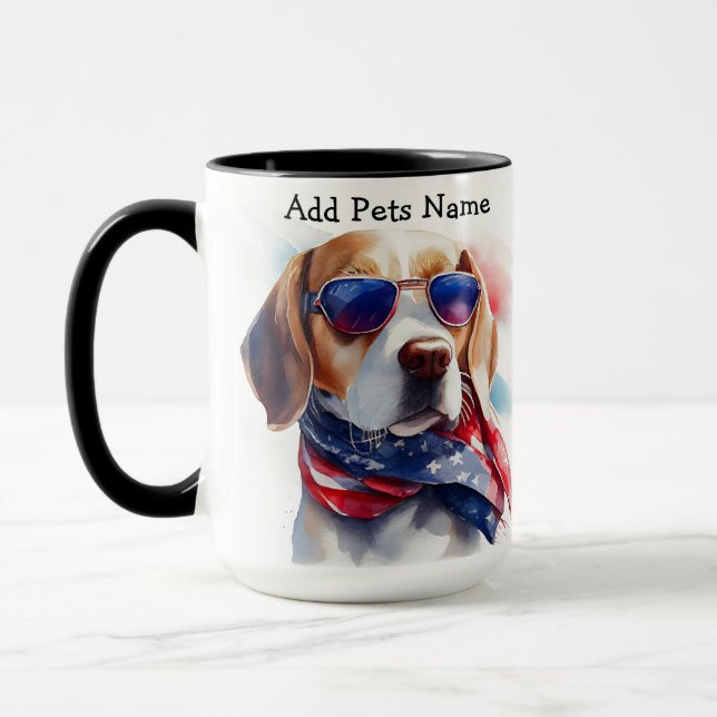 Custom Beagle Mug (Left)
