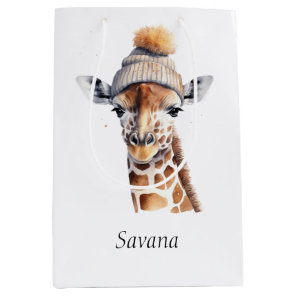 Custom Beanie Bunch Giraffe Winter Hat Bag