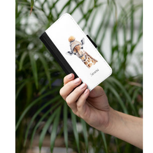 Custom Beanie Bunch Giraffe Winter Hat Case