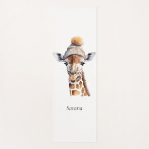 Custom Beanie Bunch Giraffe Winter Hat Mat