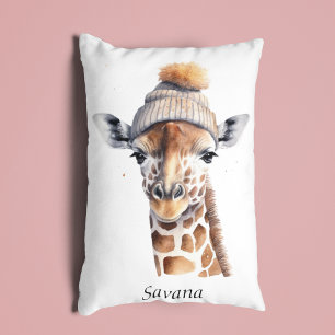 Custom Beanie Bunch Giraffe Winter Hat Pillow