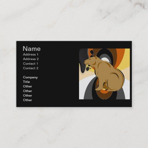Custom Bear Pride Business Cards