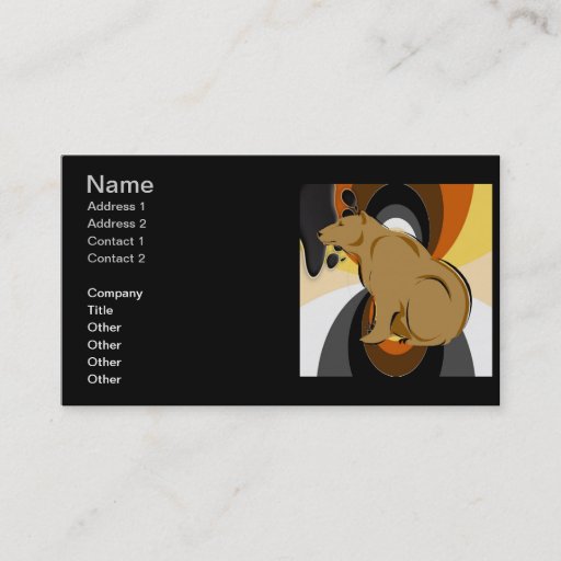 Customizable Custom Bear Pride Business Cards