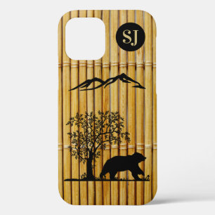 Custom Bear Silhouette Apple iPhone 12 Tough Case