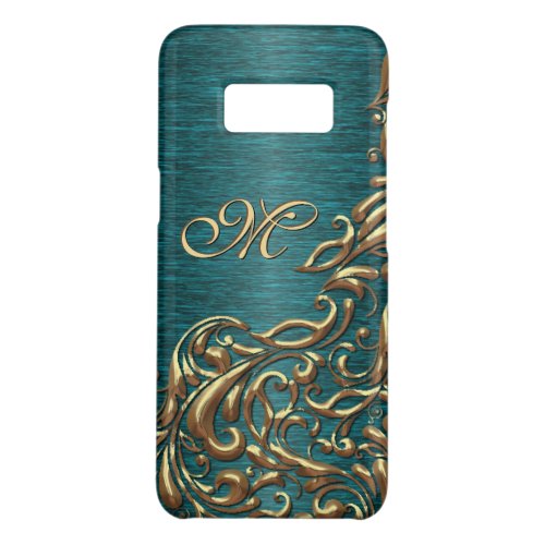 Custom Beautiful Chic Baroque Floral Swirl Pattern Case_Mate Samsung Galaxy S8 Case