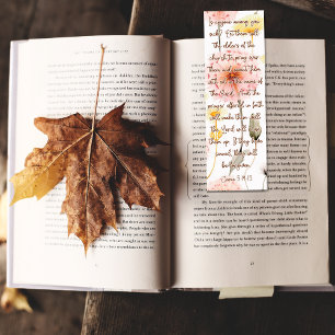 Custom Beautiful Floral Bible Verse James 5:14-15 Bookmarks