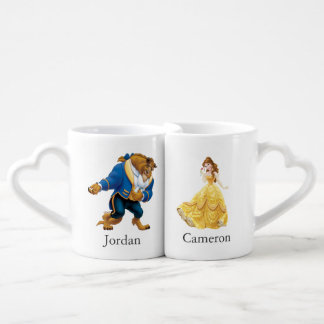 Custom Beauty and the Beast Dancing Couple Coffee Mug Set