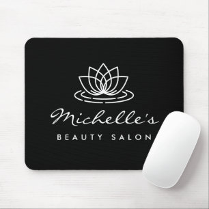 Custom beauty salon mouse pad with lotus logo