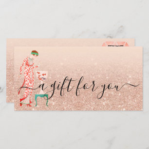 Custom Beauty Small Business Voucher QR Gift Card 