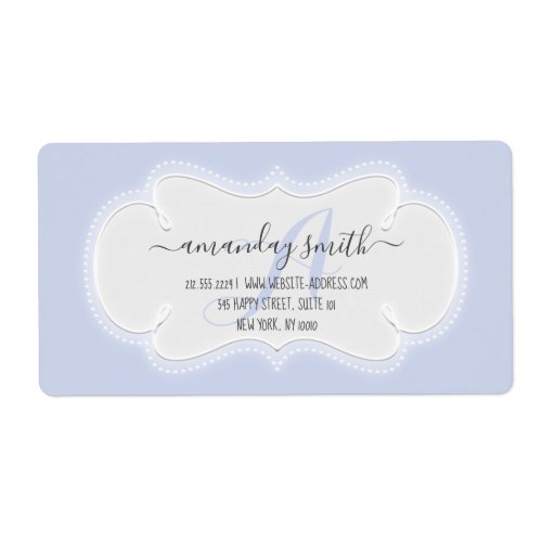 Custom Beauty Studio  Small Business Bridal Blue Label