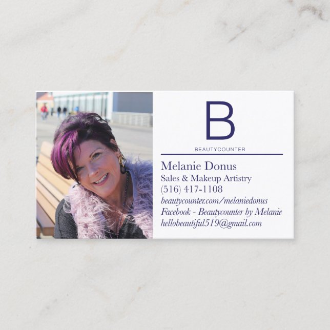 Custom Beautycounter Business Card for Consultants (Front)