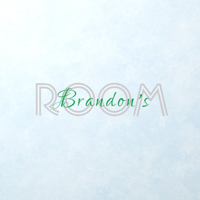 Custom Bedroom Nursery Elegant Name  Wall Decal (Insitu 1)