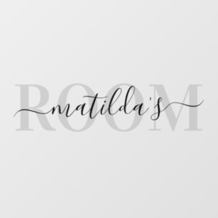 Custom Bedroom Nursery Name Wall Decal