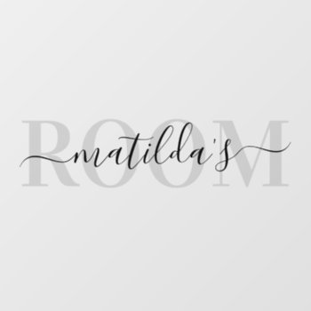 Custom Bedroom Nursery Name Wall Decal by special_stationery at Zazzle