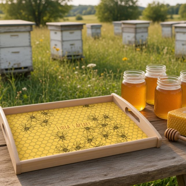 Custom Bee Apiary  Serving Tray (Creator Uploaded)
