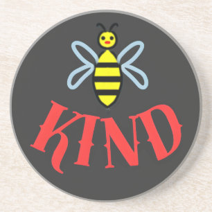 Custom Bee Kind Personalized Gift  Coaster