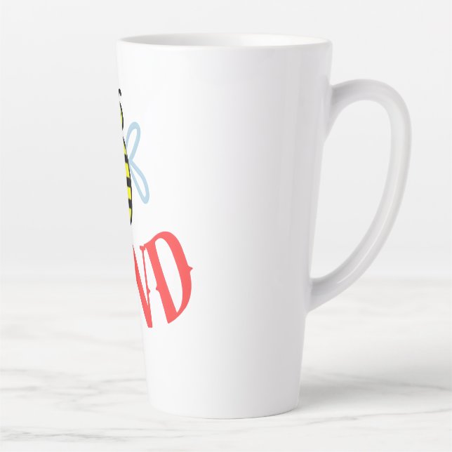 Custom Bee Kind Personalized Gift  Latte Mug (Right)