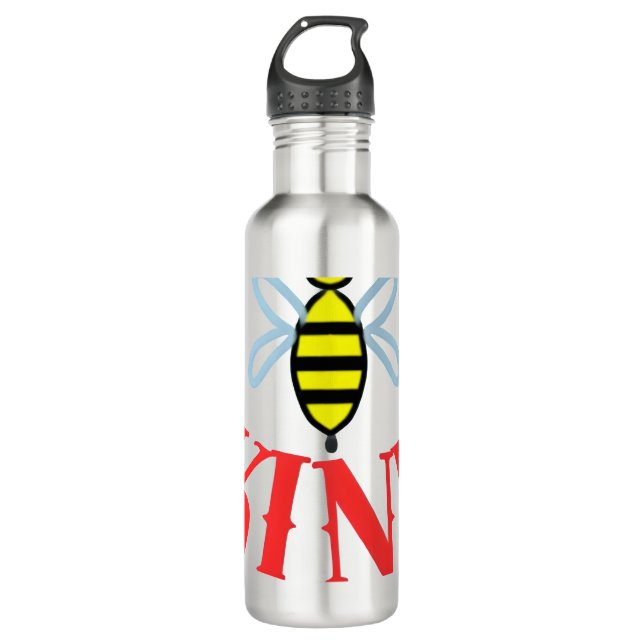 Custom Bee Kind Personalized Gift  Stainless Steel Water Bottle (Front)