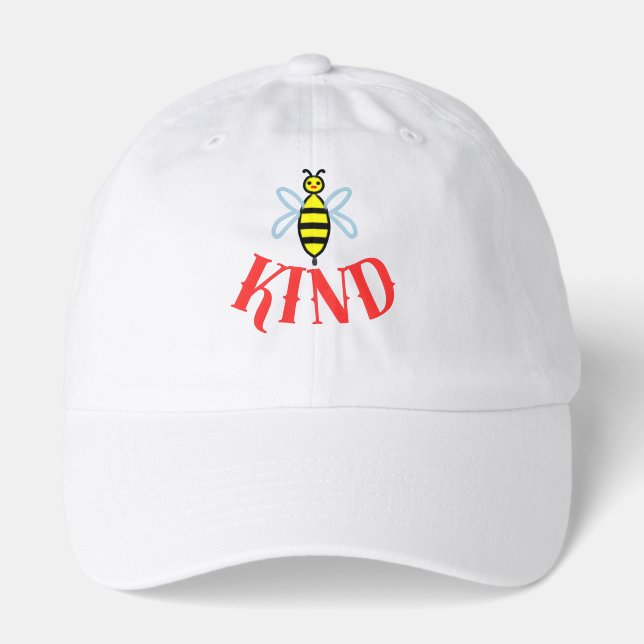 Custom Bee Kind Personalized Gift T-Shirt Hat (Front)