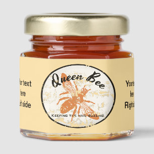 Custom Bee Logo Honey Jar Favors