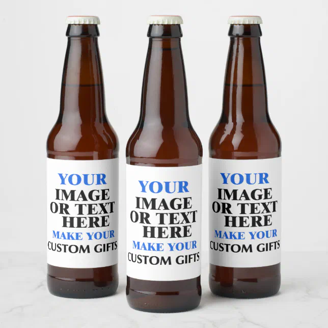 Custom Beer Bottle Labels, Unique Personalized Label | Zazzle
