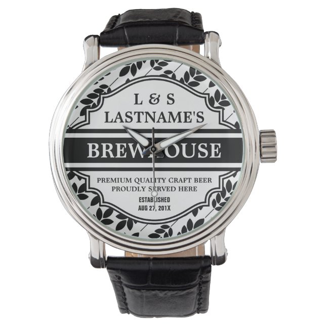 Custom Beer Brewery Watch (Front)