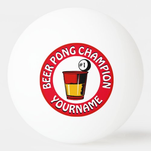 Custom Beer Pong  Ping Pong Ball