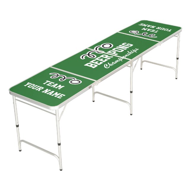 Custom beer pong table | Add your own team names (Angled)