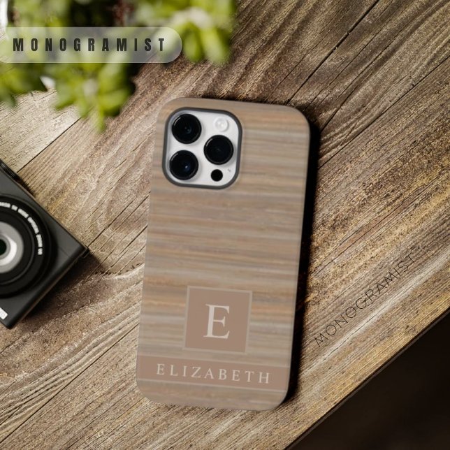 Custom Beige Tan Grey Brown Marble Stripes  Case-Mate iPhone Case (Custom Beige Tan Grey Brown Marble Stripes Case-Mate iPhone Case)