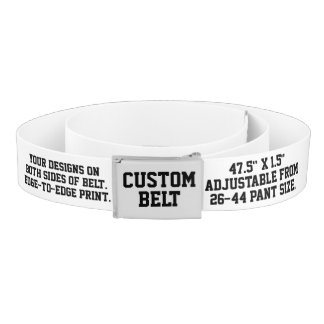 CUSTOM BELT Reversible, Personalize Strap & Buckle