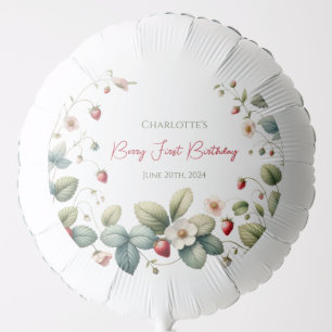 Custom Berry First Birthday Balloon