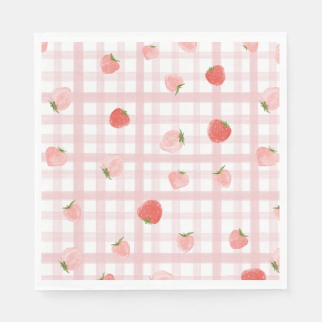 Custom Berry Party Napkins (Front)
