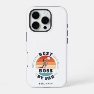 Custom Best Boss By Par Retro Golf Lover iPhone 16 Pro Case