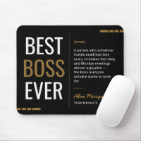 Custom Best Boss Ever Funny Manager Appreciation