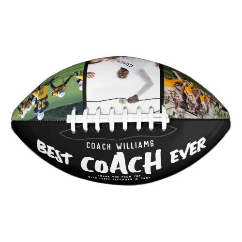 Custom BEST COACH EVER Cool Street Style 3 Photos Football