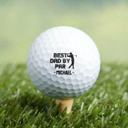 Custom Best Dad By Par Golf Balls