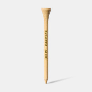 Custom Best Dad By Par Unique Dad Gift Golf Tees