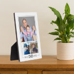 Custom Best Dad Ever 3 Photo Collage White Plaque<br><div class="desc">Best dad ever plaque for your awesome dad personalized with 3 photos.</div>
