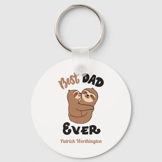 Custom Best Dad Ever Cute Sloth 