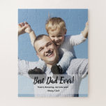 Custom Best Dad Ever! Photo Father's day Jigsaw Puzzle<br><div class="desc">Introducing our "Best Dad Ever! Custom Photo Father's Day Puzzle" – a heartfelt and unique gift to celebrate the special father figure in your life. This puzzle allows you to customize it with a personal message and a favorite photo, adding a personal touch to your Father's Day gift. Customize every...</div>