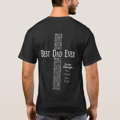 Custom Best Dad Ever Tshirt Christian Dad Gift T_Shirt