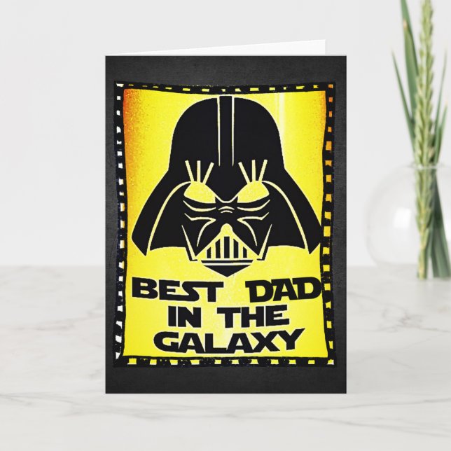 Custom BEST DAD IN THE GALAXY Esthetic Card (Front)