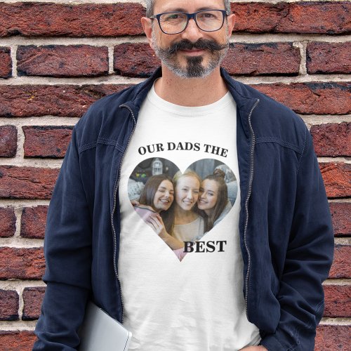 Custom Best Dad Photo T_Shirt