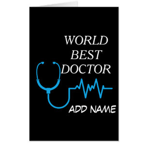 Custom Best Doctor Ever Graduation Appreciation Card