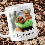 Custom Best Dog Mom Ever Pet Photo Coffee Mug<br><div class="desc">Surprise the Dog Mom whether his birthday, Mother's Day, or to get out of the dog house, with this super cute world's best dog mom coffee mug . Best Dog Mom Ever - Love, Personalize name . Personalize with the Dog Mom's favorite Pet Photos, and name . Great gift from...</div>