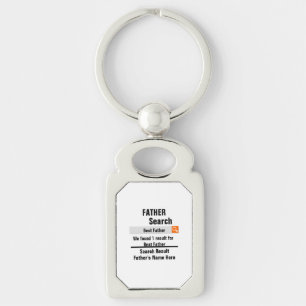 Custom Best Father search result funny fathers day Keychain