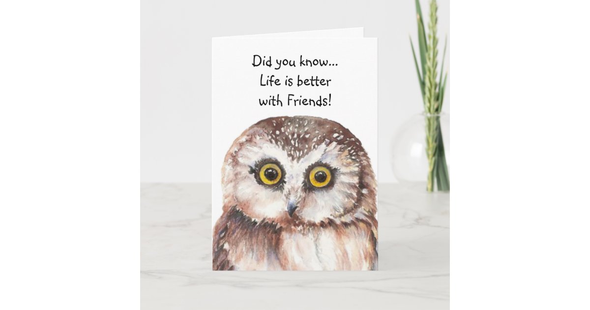 Handmade Personalised Owl Birthday Card