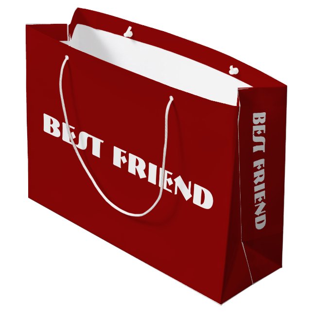 Custom "BEST FRIEND" Gift Bag (Back Angled)