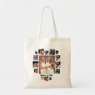 Custom Best Friends 15 Photo Collage Tote Bag